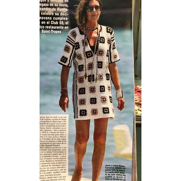 ELEVEN SIX Tia Tunic in White/Black/Nude Size Medium/Large - Picture 5 of 16